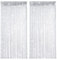 2 Stück Fadenvorhang Insektenschutz, 100x200 cm Fadengardine, Türvorhang Fadenvorhang, Fadenvorhänge, Glitzer Fadengardine, Waschbar, für Hochzeit, Café, Restaurant, Schaufensterdekoration (Grau)