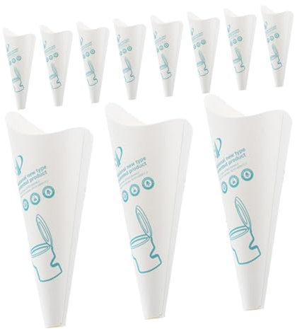 Kisangel 12piezas Urinarios Desechables para Mujeres Dispositivos Portátiles Accesorios Femeninos Prácticos y Convenientes