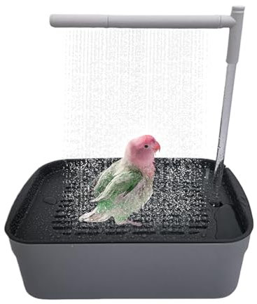 Vogeldusche - Automatische Vogelbad-Dusche Für Innenbereich,Wiederaufladbare Leise Wanne Mit Zirkulationshahn Für Wellensittiche Und Kleine Vögel
