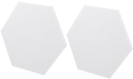 SWOOMEY 2 Stück Akustikpaneele aus Polyesterfasern Schallabsorptionsplatten für Wände und Türen Weiße Schalldämmplatten für Bessere Raumakustik