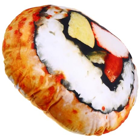 Gatuida Sushi Plüschkissen aus Baumwolle, Große Sushi Rolle für Bett | Kreative Form, Leichtes Gewicht, Lustig und Dekorativ, Weich zum Umarmen
