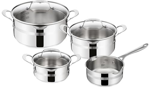TEFAL Topf Set Jamie Oliver COOK SMART 7-tlg Edelstahl