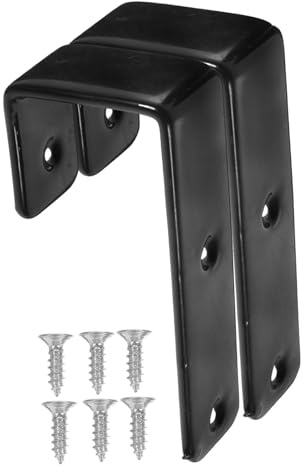 AUTSUPPL Bunk Bed Leiterhaken mit Schrauben Etagenbett Leiter Halterung Robust Installieren Geeignet für Hochbett und Raumspartreppe Schwarz