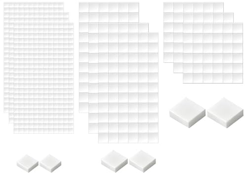1098 Stück 3D Klebepunkte Doppelseitig,3 Größen Doppelseitige Klebepads zum Basteln,Schaumstoff Klebepads für Scrapbook,Party,Hochzeit,DIY Kunst,Bürobedarf