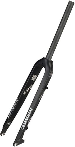 CFDZCP Fourches pour vélo Fourche Rigide De Vélo De Montagne 26/27,5/29, Fourche De VTT en Fibre De Carbone, Frein À Disque 1-1/8, Fourche Avant Droite QR 9x100 Mm,(29'')