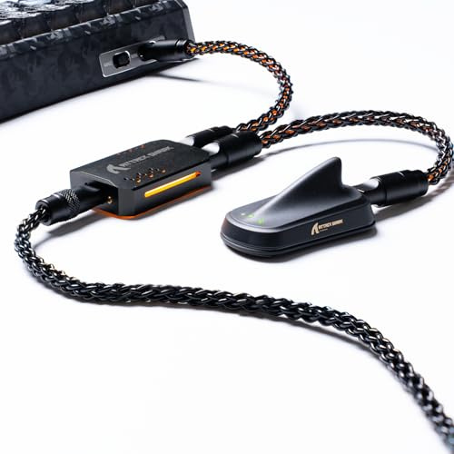 ATTACK SHARK C07PRO 8KHz 2-in-1 Type C Gaming-Tastatur/Mäuse Kabel-Schwarz | RGB-Beleuchtung, Braided Dual-USB-C-Ladekabel aus Single Crystal Copper, CNC 6063-Aluminium, für PC/MacBook/Gamer, 1,56m