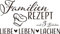 GRAZDesign Wandtattoo Wohnzimmer Familie Familienrezept mit 3 Zutaten, Lustig Sprüche Flur, Küche, Wandaufkleber selbstklebend, Wandsticker modern, 70x40cm, 080 braun