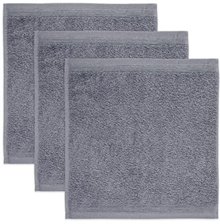 möve Superwuschel Seiftuch 30 x 30 cm aus 100% Baumwolle, stone 3er Set