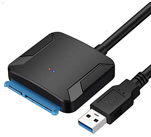 RETYLY Sata A USB 3.0 2.5/3.5 HDD SSD Unidad de Disco Duro Línea Cable Conversor Adaptador