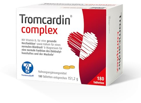 Tromcardin complex, Tabletten, für Herzfunktion, 180 Stück | Herzfunktion, Magnesium, Kalium und Vitamin B1, Tabletten, Packungsgröße: 180 Stück
