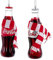 Kurt Adler Baumschmuck Coca Cola Flasche, 2er Set - Baumkugel, Weihnachtsdeko, Christbaumkugel