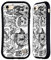 Head Case Designs Offizielle Mad Dog Art Gallery Hund Familie Schwarz und Weiss Doodle Hybride Handyhülle Hülle Huelle kompatibel mit Apple iPhone 7/8 / SE 2020 & 2022