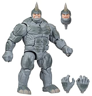 Spider-Man Marvel Legends Series 15 cm große Marvel’s Rhino Retro Action-Figur, enthält 3 Accessories