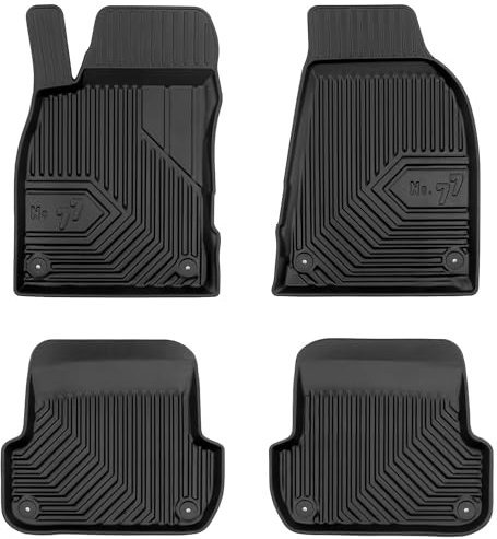 MOTOS Gummimatten Auto Fussmatte passend für Audi A4 B7 2004-2008 Verbessern Sie Ihren Reisekomfort mit Antirutschmatte Auto No.77 - Allwetter fußmatten Auto, Schutz vor Verschmutzung