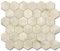 VAOVI Mosaikfliesen Sechseck Aufkleber Fliese Matt,Wandfliesen Küche Selbstklebend Fliesenaufkleber 3d Steinoptik Badezimmer Wasserdichte(5 Stücke,Rustik Beige)