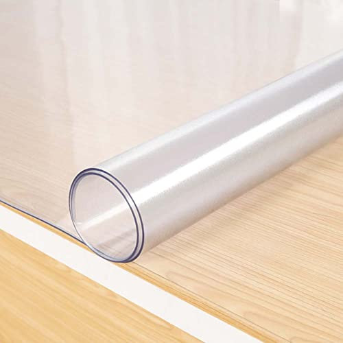 1 x mattierte PVC-Schreibtischunterlage, doppelseitig, antistatisch und stoßfest, Schreibunterlage für Gaming, Büro/Zuhause, runde Kanten, hitzebeständiger Tischschutz