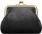 Petit porte-monnaie en cuir synthétique avec fermoir, porte-monnaie de voiture pour femme, homme, enfant, fille, Noir, Mode