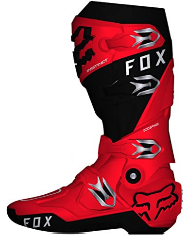 FOX RACING Instinct 2.0, Stivali da Motocicletta Unisex-Adulto, Flo Red, 41 EU