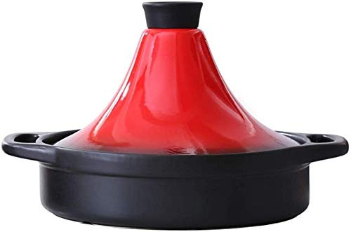 Casseroles avec Couvercles Tajine avec Couvercle en Forme de Cône, 20Cm Tajine Marmite Céramique Casserole Plat