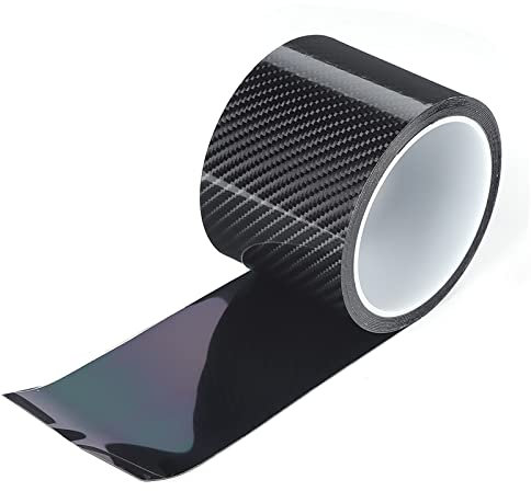 Carbon Folie,Carbonband,Cartape,Einstiegsleisten Aufkleber 7Cm-,Vinilo Fibra Carbono Schwarz Kohlefaser Schutzfolie Autotür Kantenschutz Kratzfester Aufkleber 3Cm X (7Cm*3M)