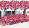 Weldomcor 9 fasci di fiori finti per esterni, resistenti ai raggi UV, decorazione estiva floreale fai da te tavoli per feste casa verde arbusti piante decorazione per il giardino della casa
