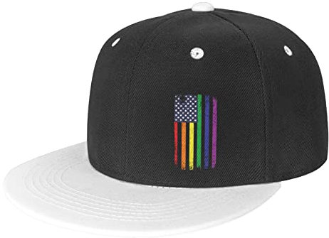 874 Baseballkappe Gay-Pride-Amerika-Regenbogen Basecap Klassische Trucker Cap Retro Baseballkappe Mütze Für Sport Outdoor Athletic