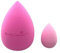 Éponge de maquillage sans latex pour fond de teint liquide, poudre, crème solaire et crème, 1 grosse éponge, 1 petite éponge (Barbie Pink Limited Edition)