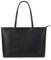 KALIDI Handtasche Damen Groß Shopper Tasche Damen PU Leder Tote Bag Wasserdichte Henkeltaschen mit Reißverschluss für Arbeit, Reisen, Einkauf, Schule Schwarz(L)