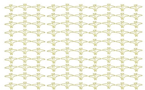 XHTLLO 100 Stück Niedliche Büroklammern in Tierform, Metall, Lesezeichen, Büroklammern, Für Büro, Schule, Goldfarben