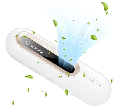 ACWOO Desodorizador de Refrigerador, Eliminador de Olores Frigorifico, Ambientador Nevera, O3 Generador de Purificador, Purificador de Aire de Espacios Pequeños para Nevera, Coche, Zapatero, Armario