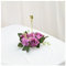 Hrlace Kerzenringe Blumen Kerzenkranz Künstliche Kränze Blumen Dekokranz Kerzenringe Kerzenhalter Stumpenkerzenhalter Blumenkranz für Hochzeit Party Tischdekoration Lila