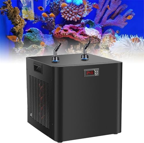 HEAXIY Aquarium-Kühler, Wasserkühler für Aquarien, 160 L/300 L/500 L, Hydrokultur-Kühlmaschine, Wasserkühlersystem für Hydrokultur, Quallen, Korallengarnelen,500L