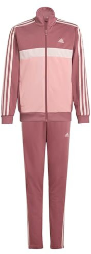 adidas Unisex Kids Essentials 3-Streifen Tiberio Trainingsanzug PINK/Semi Pink Spark/Sandy Pink 140