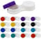 Aoutrow 16 Pack Contact Lens Case Box, Mini Contact Lens Case, Colorful Bulk Box Holder Container
