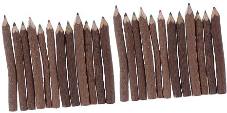 Gogogmee 16stücke Baumrinden-farbstifte Lange Buntstifte Für Künstler Kreative Zeichnungen Skizzen Für Schüler Vielseitig Einsetzbar