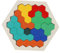 HONMEET 1 Satz Holzpuzzles Denksportaufgaben Spielzeug Sechseck Puzzle Geometrie Logik Puzzle Für Kinder (Stil A)