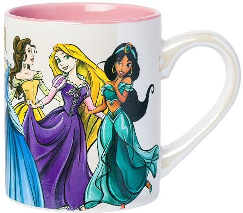 Silver Buffalo Disney Princess Group Pearlescent 14oz Ceramic Mug