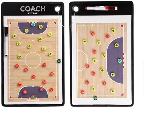 jwfxiaodige Trainer Taktiktafel Fußball, Coaching-Tafel mit Whiteboard-Marker, Fußball Zwischenablage, Fußballtrainer Zwischenablage, mit Zwei Schreibstiften, Geeignet für Futsal