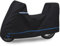 MotorradPlane für Harley mit Topcase,Motorrad Abdeckplane für Honda—Motorrad Abdeckung für BMW,mit Windschutzgurt und Reflektierenden Streifen,Für Modelle Suzuki,Kawasaki,Ducati,Triumph, 240×100×145cm