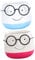 IWOWHERO 2Pièces Pot de Fleurs Céramique Planteur de Lunettes pour Fleurs Décoration Intérieure Colorée