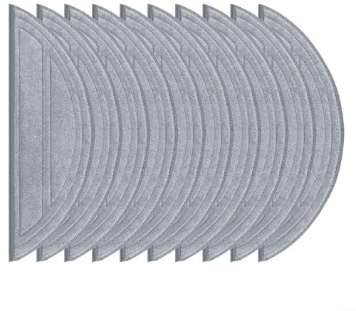 Puupaa Microfiber Mop Cloth Replacement Pads for Roborock Q10 S5/Q10 S5+/Q10 VF/Q10 VF+/Q10V/Q10V+ Robot Vacuum Cleaner Accessories(10 PACK)