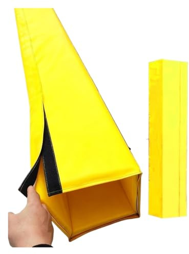 Polster für Basketballpfosten, Schaumstoff-Postor-Pad, Allwetter, Garage, Keller, Basketball, Mehrfarbig, Verschiedene Größen(Yellow - H 4ft,Id 12x12 in)