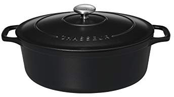 Chasseur 4735 Cocotte ovale-35 cm fonte émaillée 8.5 liters, Mat (intérieur Noir)