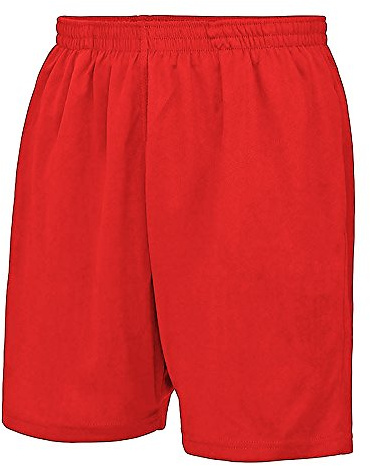 AWDis Just Cool JC80J Kids Cool Shorts - Fire Red - 12-13 Years