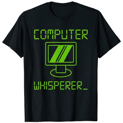 Computerflüster Lustiger IT-Technik-PC-Geek-Nerd-Programmierer T-Shirt