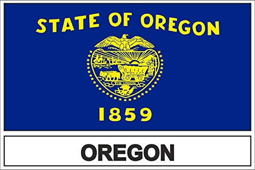 Akachafactory Autocollant Sticker Drapeau USA Oregon
