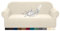 Granbest Premuim wasserabweisender Sofabezug für 3-Sitzer, hohe Dehnbarkeit, 1 Stück, Sofabezug für Hunde, universeller Sofa-Schonbezug, Jacquard-Spandex-Stoff (3-Sitzer, cremeweiß)
