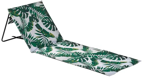 Harbour Housewares Folding Strandliege - Leichtes Material Praktische faltbares Design - Banana Leaf