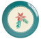 Klein rund Melamin Desserteller - Petrol - 2020 XMas Print