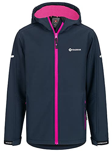 Höhenhorn Cledo Kinder Softshelljacke Kids Dunkelblau/Pink Gr. 116